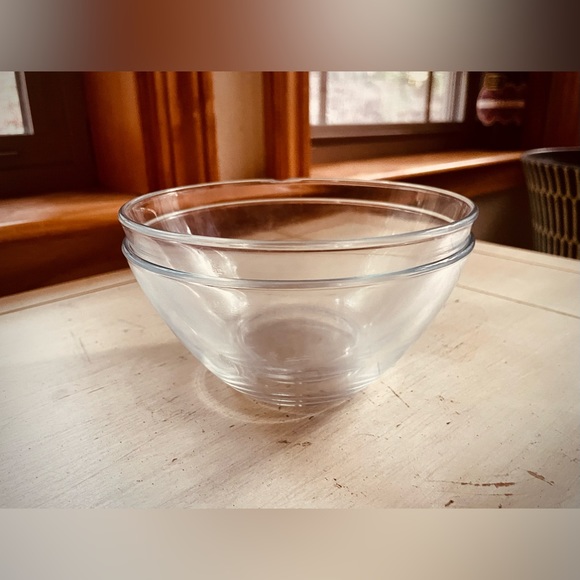 DONATED! 2 Clear Glass Dessert Bowls - Picture 3 of 3